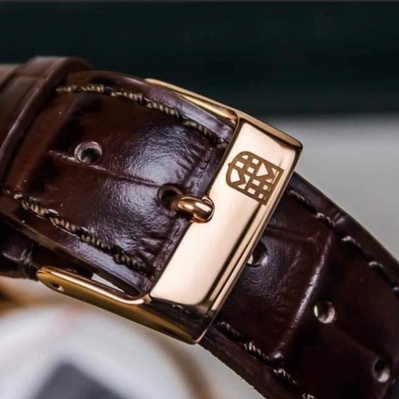 Frederique Constant 38mm Gold Crocodile Skin Watch - Picture 4 of 4